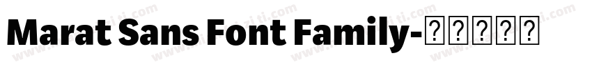 Marat Sans Font Family字体转换